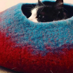 maroonandtealwoolcatbed